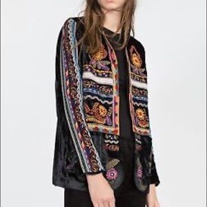 Rare Zara velvet 70’s jacket